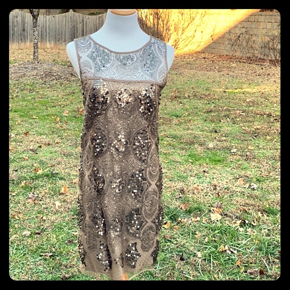 Grey sequins dress. NWT